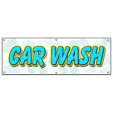 Signmission CAR WASH BANNER SIGN washing detail wax signs auto hand automatic self serve B-72 Car Wash